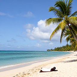 Caribbean Holidays, Haiti Wellness, A peaceful tropical beach in Haiti in February, with turquoise water, soft sand, palm trees and a quiet wellness holiday atmosphere