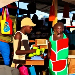 Caribbean Holidays, Haiti Wellness Retreats, Colourful Haitian market with local crafts, fresh tropical produce and friendly shoppers in warm afternoon light