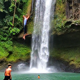 Caribbean Holidays, Jamaica Adventure Holidays, Visitors climbing the cascading Dunn's River Falls in Jamaica, surrounded by tropical greenery and natural pools