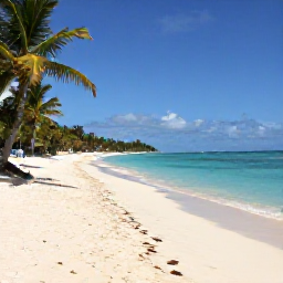 Caribbean Holidays, Jamaica Beach Holidays, A wide Jamaican beach at the start of summer, turquoise sea, soft white sand, palm trees and a relaxed atmosphere