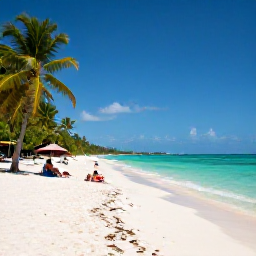 Caribbean Holidays, Jamaica Beach Holidays, A wide Jamaican beach with soft white sand, clear turquoise water, palm trees and a relaxed family atmosphere