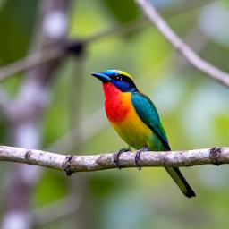 Caribbean Holidays, Jamaica Birdwatching, Colourful Jamaican birds in a lush forest at morning, with soft November light