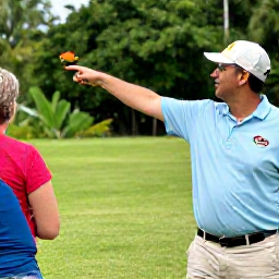 Caribbean Holidays, Jamaica Birdwatching, Friendly expert birdwatching guide pointing out a tropical bird to visitors in Jamaica