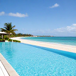 Caribbean Holidays, Jamaica Business Class, Luxury Jamaican resort with an infinity pool overlooking a sandy Caribbean beach