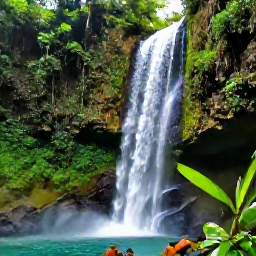 Caribbean Holidays, Jamaica Business Class, Visitors exploring a Jamaican waterfall surrounded by lush tropical forest