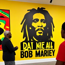 Caribbean Holidays, Jamaica City Breaks, Visitors exploring the Bob Marley Museum in Kingston, with colourful Jamaican artwork and a knowledgeable local guide