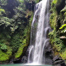 Caribbean Holidays, Jamaica Family Holidays, A family exploring Dunn's River Falls in Jamaica, climbing natural terraces through lush tropical greenery with water cascading around them