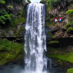 Caribbean Holidays, Jamaica Family Holidays, Family exploring Dunn's River Falls in Jamaica, climbing natural limestone terraces surrounded by lush green tropical vegetation