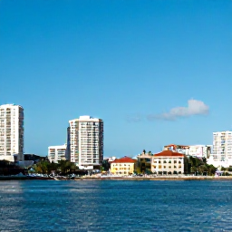 Caribbean Holidays, Jamaica February Breaks, Sunny Kingston waterfront with blue Caribbean sea, colourful buildings and relaxed city life in Jamaica