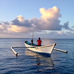 Caribbean Holidays, Jamaica Fishing March, A traditional Jamaican fishing boat heading towards deep blue offshore waters at sunrise, with an experienced local skipper on board
