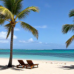 Caribbean Holidays, Jamaica Holidays July, Sunny Jamaican beach with turquoise sea, palm trees and a relaxed all-inclusive holiday atmosphere