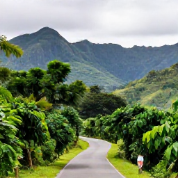 Caribbean Holidays, Jamaica in September, Misty Blue Mountains near Kingston in September, with coffee plants, forested slopes and a scenic mountain road