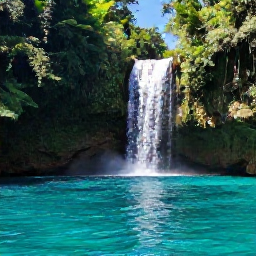 Caribbean Holidays, Jamaica Instagram Hotspots, Clear turquoise pools and small waterfalls at the Blue Hole near Ocho Rios, Jamaica, surrounded by lush green forest