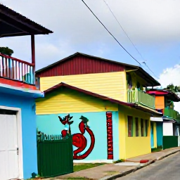Caribbean Holidays, Jamaica Instagram Hotspots, Colourful wooden houses, street art and local life in Kingston, Jamaica, with a relaxed creative neighbourhood atmosphere