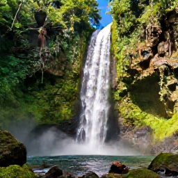 Caribbean Holidays, Jamaica January Holidays, Travellers exploring a lush Jamaican waterfall and tropical forest near Ocho Rios in bright January sunshine