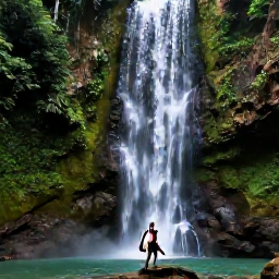 Caribbean Holidays, Jamaica June Tours, Visitors climbing the shallow cascades at Dunn's River Falls surrounded by lush green Jamaican forest