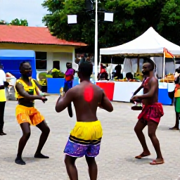 Caribbean Holidays, Jamaica November Holidays, Colourful Jamaican cultural festival with dancers, musicians and local food stalls in a lively town square