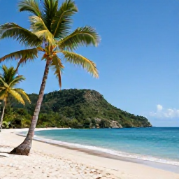 Caribbean Holidays, Jamaica November Weddings, Generic scenic photograph of Jamaica showing a tropical beach, palm trees, clear blue water and lush green hills