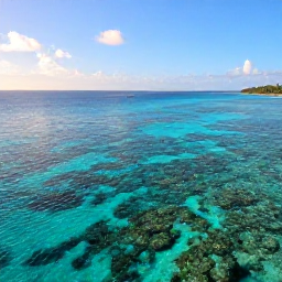 Caribbean Holidays, Jamaica Scuba Diving, A clear Caribbean morning over Montego Bay, Jamaica, with a colourful reef visible beneath calm turquoise water