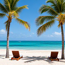 Caribbean Holidays, Jamaica September Holidays, A relaxed adults-only Jamaican resort beside a bright Caribbean beach in September, with palm trees, sun loungers and calm turquoise water