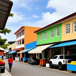 Caribbean Holidays, Jamaica Solo Holidays, Solo traveller exploring Kingston Jamaica street art and local market, colourful buildings, tropical light and authentic city life