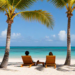 Caribbean Holidays, Jamaica Solo Holidays, Solo traveller relaxing on a sunny Jamaican beach in February, turquoise sea, palm trees and a welcoming atmosphere