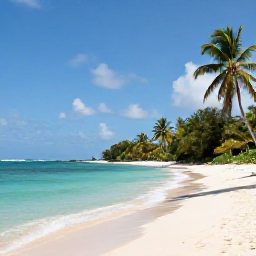 Caribbean Holidays, Jamaica Walking Holidays, A peaceful Jamaican coastal walking route with turquoise water, a sandy cove and palms in warm January weather