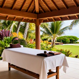 Caribbean Holidays, Jamaica Wellness Break, Jamaican wellness resort with an open-air spa pavilion, tropical gardens, treatment beds and natural wooden details