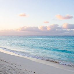Caribbean Holidays, January Adults Only, Adults-only beachfront resort in Turks and Caicos at sunrise, calm turquoise sea, white sand beach, relaxed January atmosphere