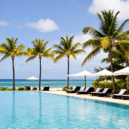 Caribbean Holidays, January Adults Only, Adults relaxing beside an infinity pool at a stylish adults-only resort in Tobago, bright January sunshine and tropical palms