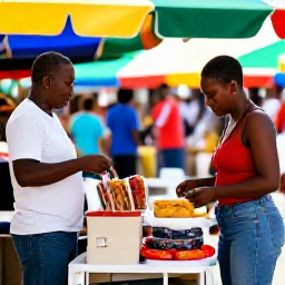 Caribbean Holidays, January Adults-Only, Visitors exploring a colourful Caribbean market with local food, crafts and friendly island atmosphere
