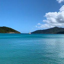 Caribbean Holidays, January Adventures, A bright January morning over a turquoise Caribbean bay in the United States Virgin Islands, with a small sailing boat and green hills in the background