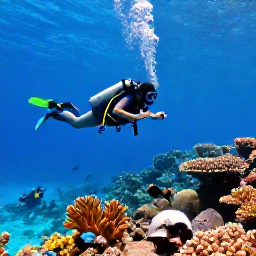 Caribbean Holidays, January Adventures, Divers and snorkellers exploring a clear Bonaire reef with colourful coral, tropical fish and calm blue water