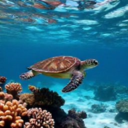 Caribbean Holidays, January Adventures, Snorkeller viewing colourful coral and sea turtles in clear Caribbean water near the Tobago Cays
