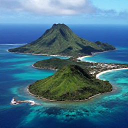 Caribbean Holidays, January All Inclusive, Aerial view of Saint Vincent and the Grenadines, showing green volcanic islands, turquoise Caribbean water and small white-sand beaches in bright January sunshine