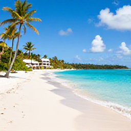 Caribbean Holidays, January All-Inclusive, Sunny all-inclusive beach resort in the United States Virgin Islands in January, with turquoise sea, white sand and palm trees