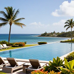Caribbean Holidays, January Antigua, Elegant adults-only Caribbean resort in Antigua with an infinity pool, tropical gardens and views across the sea