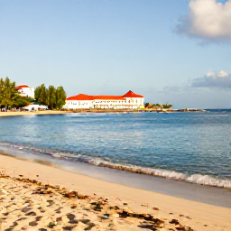 Caribbean Holidays, January Beach Holidays, Quiet tropical beach and historic waterfront on Sint Eustatius in warm January sunshine