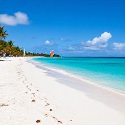 Caribbean Holidays, January Beaches, A wide white-sand beach on Tortola in January, turquoise Caribbean water, gentle sunshine, palm trees and a few colourful sailboats