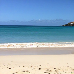 Caribbean Holidays, January Beaches, Wide sandy beach on Saint Martin in January, calm turquoise Caribbean water, bright sunshine, relaxed holiday atmosphere