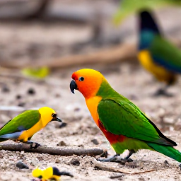 Caribbean Holidays, January Birdwatching, Aruban wildlife guide pointing out a bright parrot and tropical birds to visitors in a dry national park