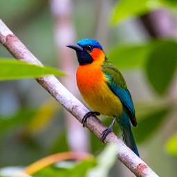 Caribbean Holidays, January Birdwatching, Colourful endemic birds perched among tropical foliage in a Dominican Republic forest