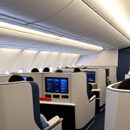Caribbean Holidays, January Business Class, Business class passengers relaxing in a comfortable aircraft cabin before a Caribbean holiday, elegant travel atmosphere