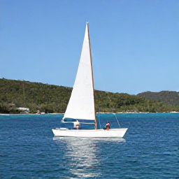 Caribbean Holidays, January Couples Holidays, Couple sailing between lush British Virgin Islands on a sunny January day, viewed from a traditional Caribbean boat with calm blue sea
