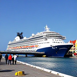 Caribbean Holidays, January Cruises, Colourful waterfront buildings in Willemstad beside the floating Queen Emma Bridge, with visitors walking along the quay under a clear blue sky