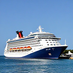 Caribbean Holidays, January Cruises, Colourful yachts and a modern cruise ship anchored in the calm blue waters of Tortola, British Virgin Islands