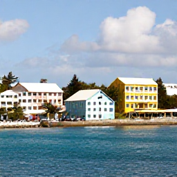 Caribbean Holidays, January Cruises, Visitors exploring Hamilton, Bermuda, with pastel buildings, waterfront views and winter sunshine