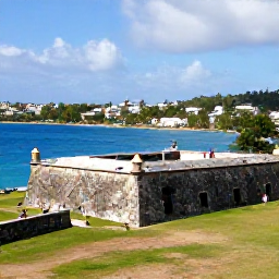 Caribbean Holidays, January Culture Holidays, Historic Fort Louis overlooking Marigot Bay in Saint Martin, with visitors walking among old stone walls and tropical scenery