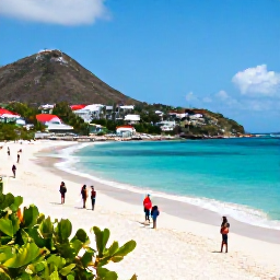 Caribbean Holidays, January Culture, Travellers enjoying a sunny cultural holiday in Saint Barth&eacute;lemy in January, with turquoise sea, hillside villages and welcoming local atmosphere
