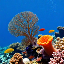 Caribbean Holidays, January Diving, Colourful Caribbean coral reef with sea fans, sponges and tropical fish near Dominica